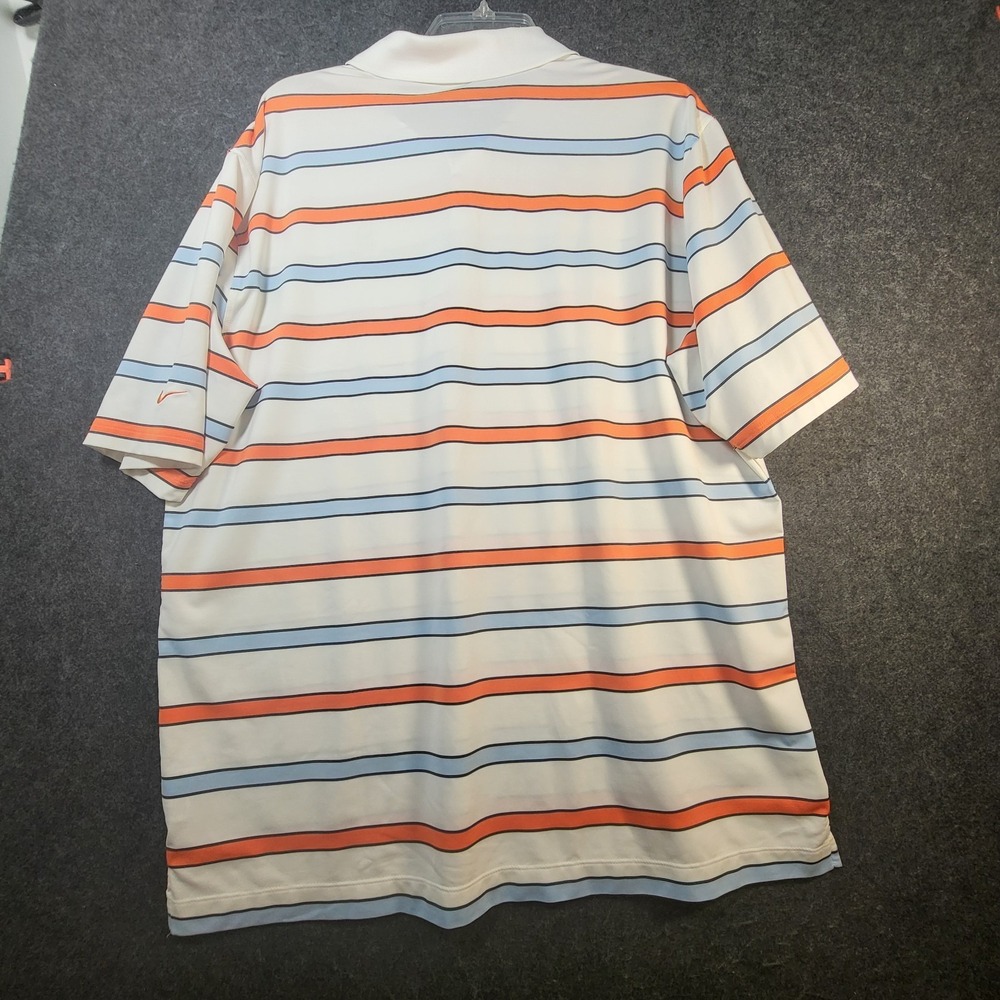Nike Golf Tour Performance Polo Shirt Sage Valley Golf Club Men's XL Striped - Picture 9 of 10